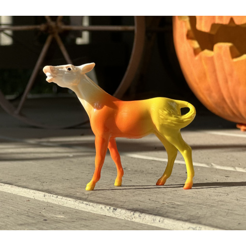 Breyer Stablemate Cornelius Spooky Surprise Candy Corn Mule