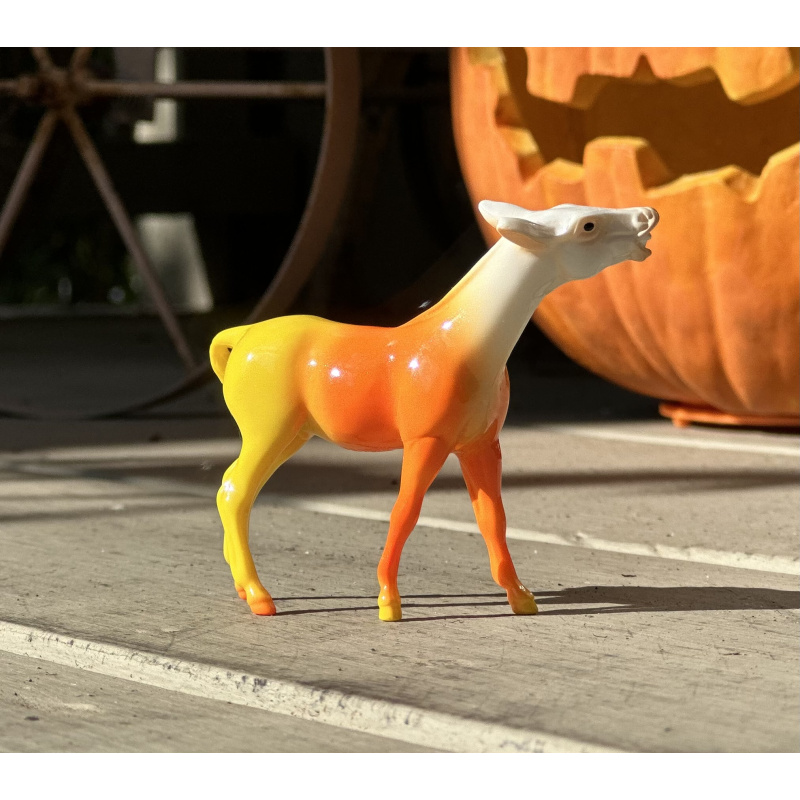 Breyer Stablemate Cornelius Spooky Surprise Candy Corn Mule