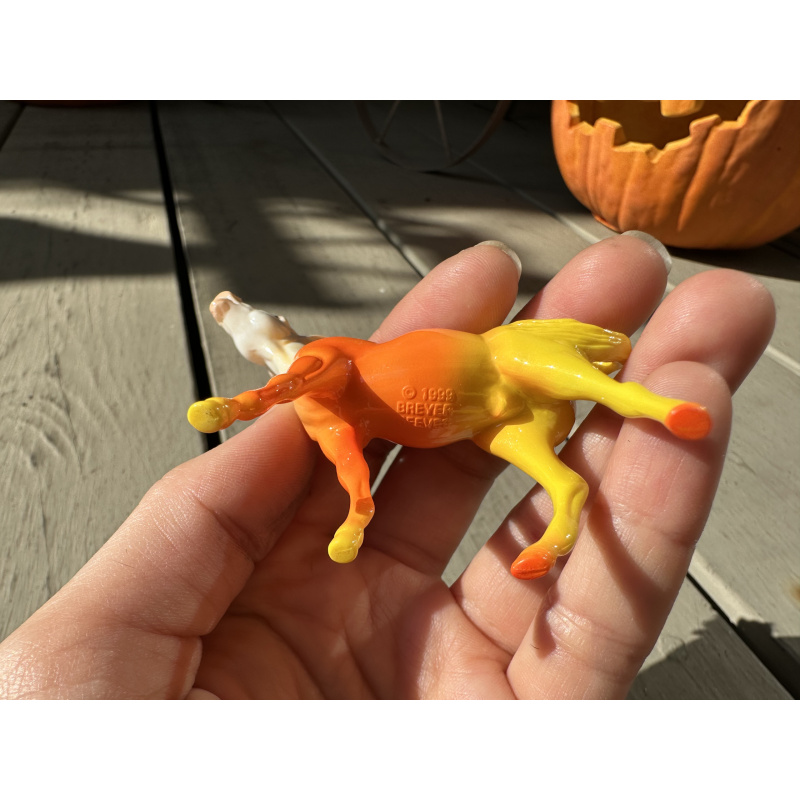 Breyer Stablemate Cornelius Spooky Surprise Candy Corn Mule