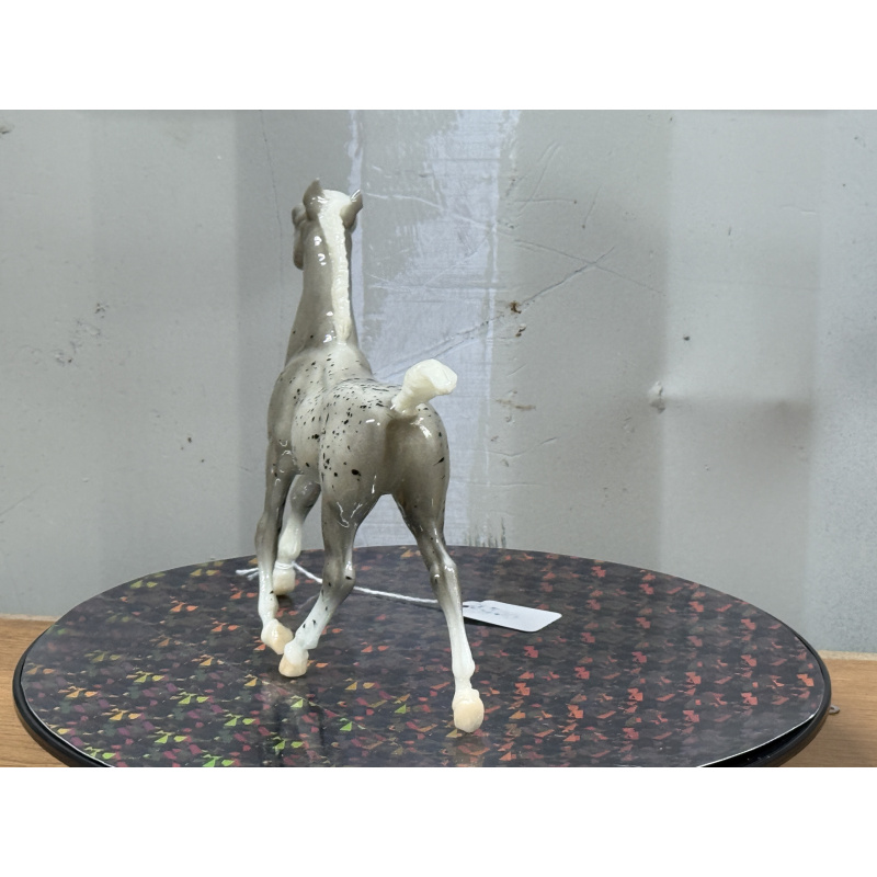 Breyer Custom Horse Traditional Running Foal Glossy Grey Splatter Appy