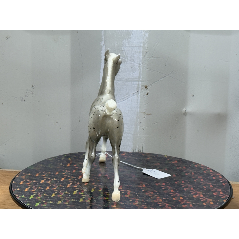 Breyer Custom Horse Traditional Running Foal Glossy Grey Splatter Appy