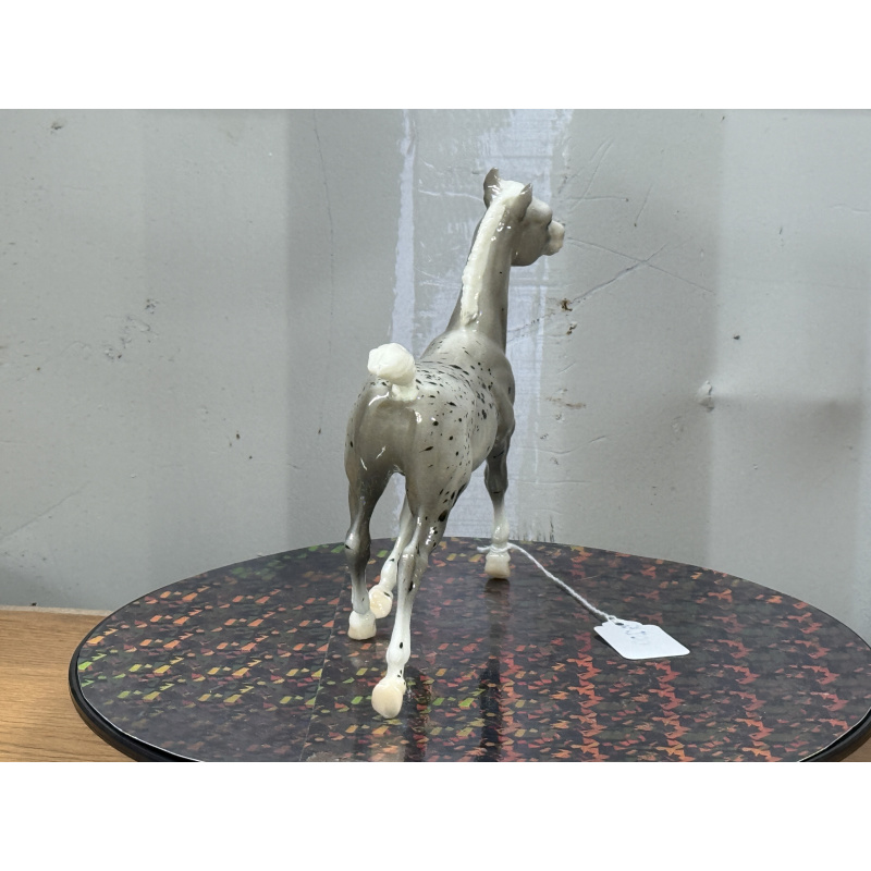 Breyer Custom Horse Traditional Running Foal Glossy Grey Splatter Appy
