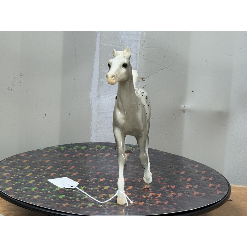 Breyer Custom Horse Traditional Running Foal Glossy Grey Splatter Appy