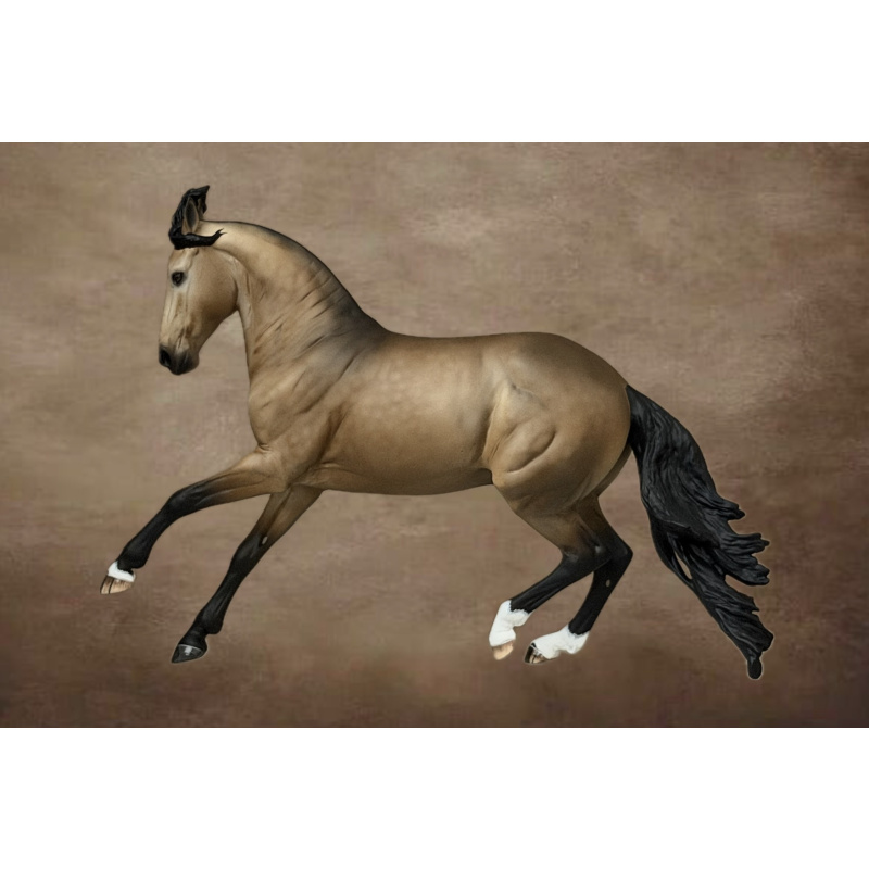 CM BREYER CRIOLLO TO A GOLDEN DAPPLED BUCKSKIN