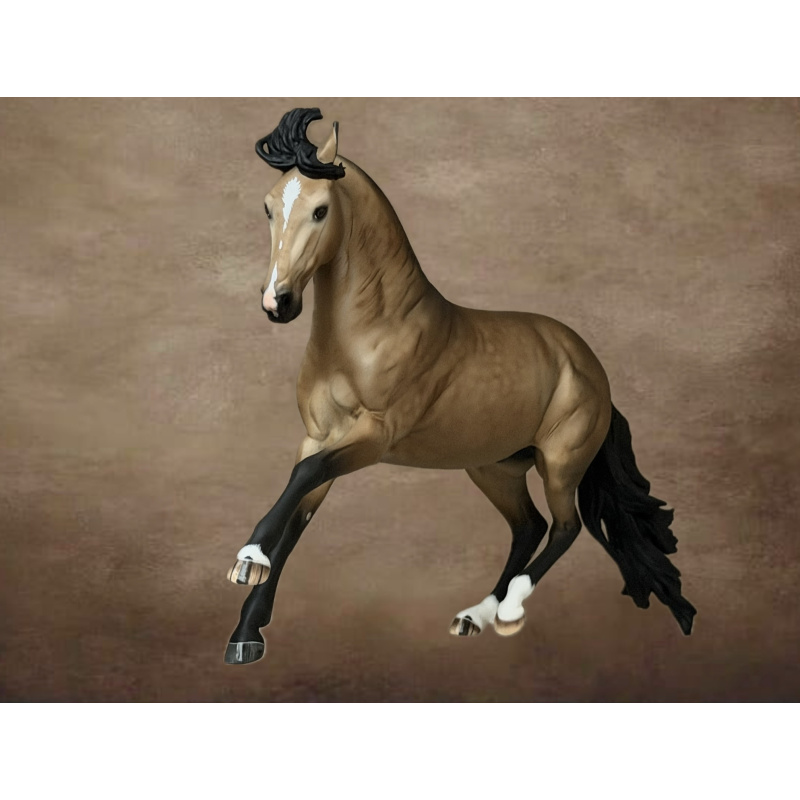 CM BREYER CRIOLLO TO A GOLDEN DAPPLED BUCKSKIN