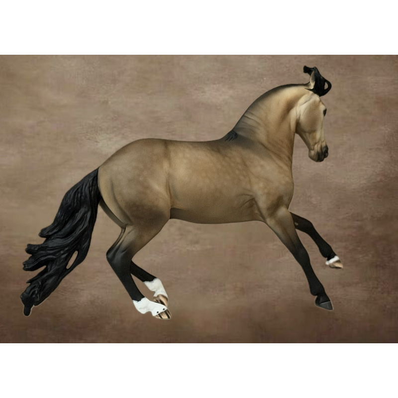 CM BREYER CRIOLLO TO A GOLDEN DAPPLED BUCKSKIN