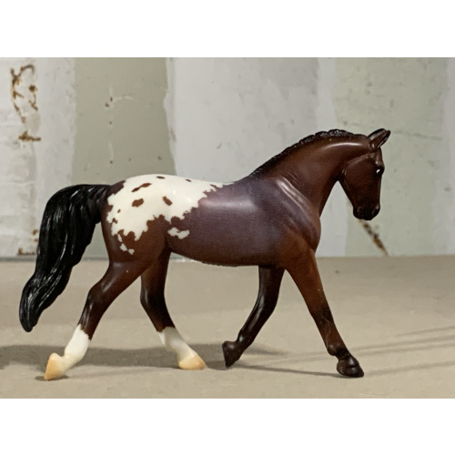 Breyer OF Horse Trotting Warmblood Landau Bay Roan Blanket Appy