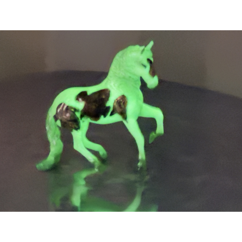 Breyer Custom Horse Stablemate Glossy Glow in The Dark Alby ColorChange Ghosts