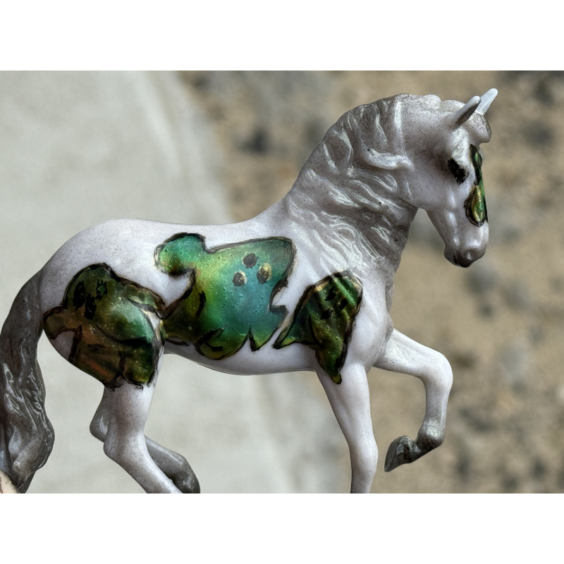 Breyer Custom Horse Stablemate Glossy Glow in The Dark Alby ColorChange Ghosts