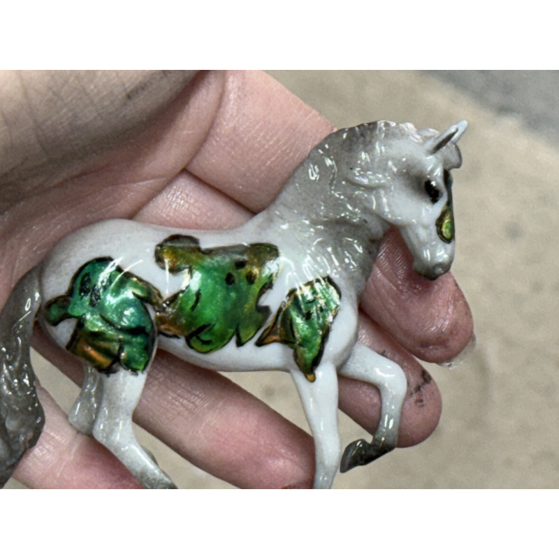 Breyer Custom Horse Stablemate Glossy Glow in The Dark Alby ColorChange Ghosts