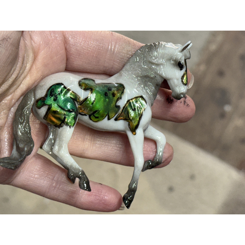 Breyer Custom Horse Stablemate Glossy Glow in The Dark Alby ColorChange Ghosts