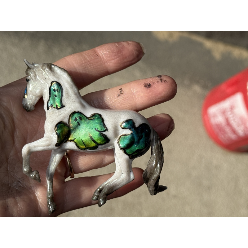 Breyer Custom Horse Stablemate Glossy Glow in The Dark Alby ColorChange Ghosts