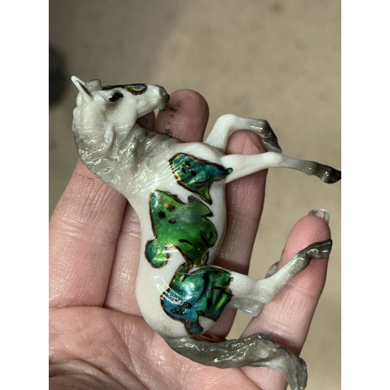 Breyer Custom Horse Stablemate Glossy Glow in The Dark Alby ColorChange Ghosts