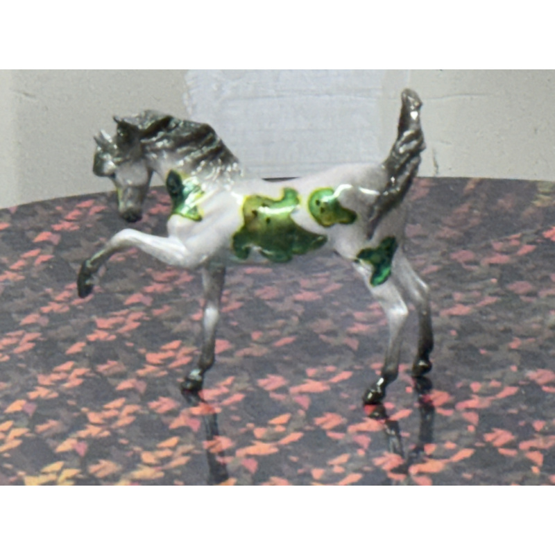 Breyer Custom Horse Stablemate Twist Grey Iridescent Green With Colorchanging Ghosts