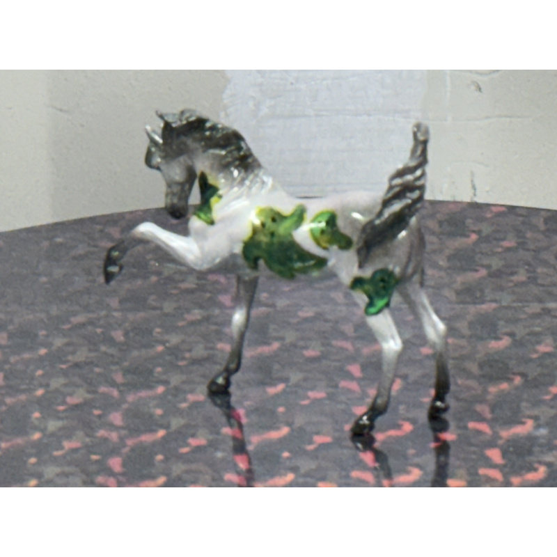 Breyer Custom Horse Stablemate Twist Grey Iridescent Green With Colorchanging Ghosts