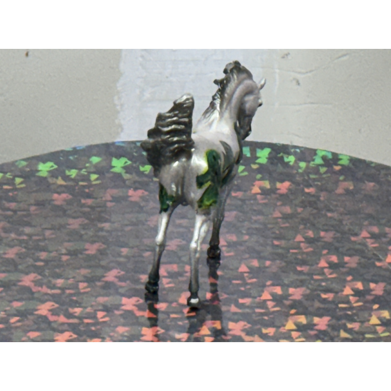 Breyer Custom Horse Stablemate Twist Grey Iridescent Green With Colorchanging Ghosts