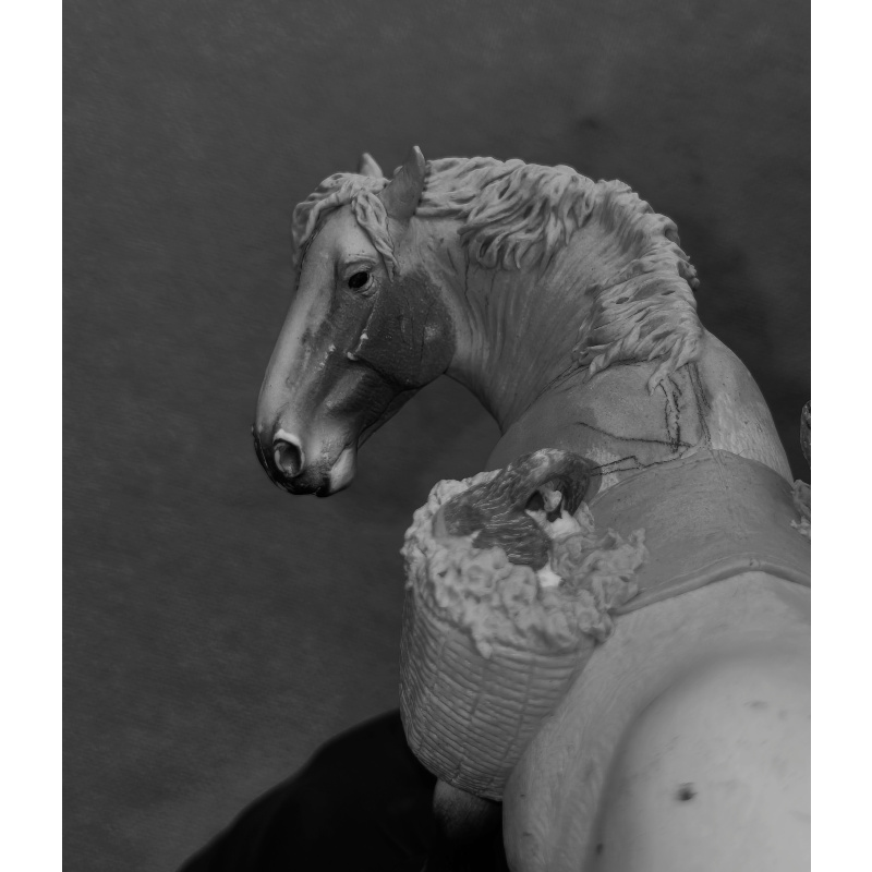 Drafter Mare & Kittens - Collecta custom by Jonas of Luuskat.com