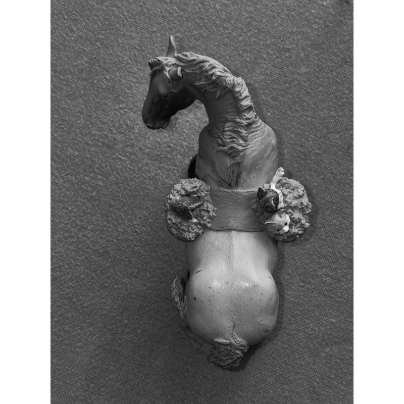 Drafter Mare & Kittens - Collecta custom by Jonas of Luuskat.com