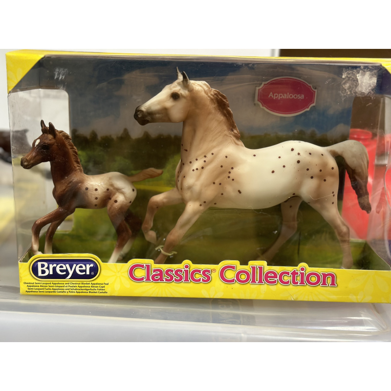 Breyer Classic Appaloosa Mare and Foal NIB