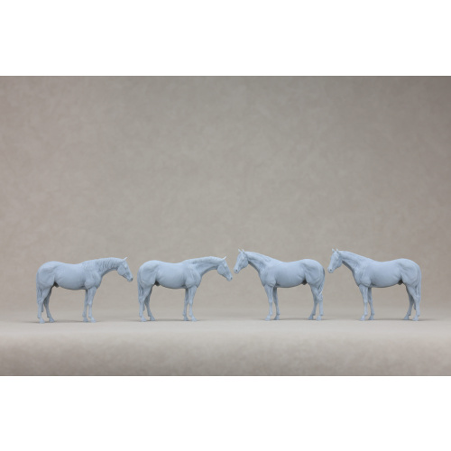 Full Set of 4 Ranch Edition UNPAINTED stablemate