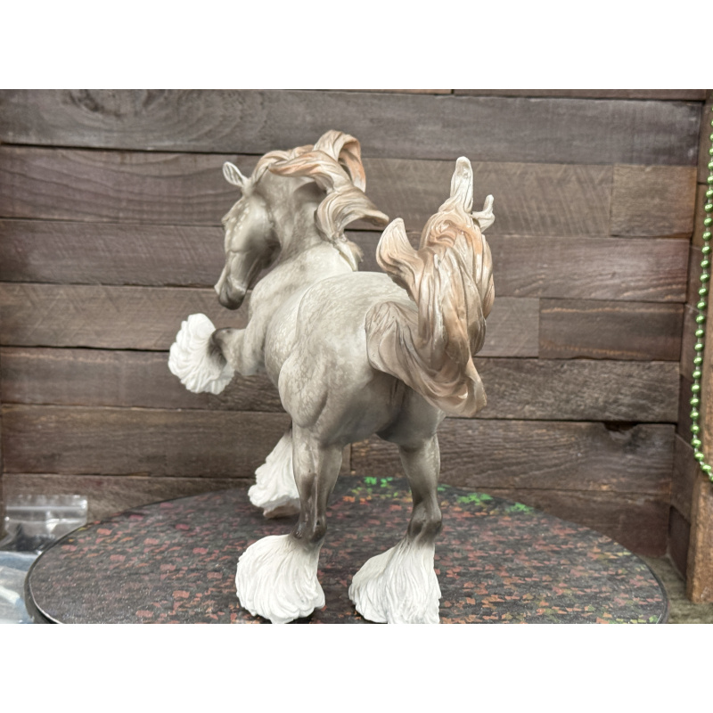 Breyer Custom Horse Traditional Gypsy Vanner Vintage Resist Dapple Grey Mulberry