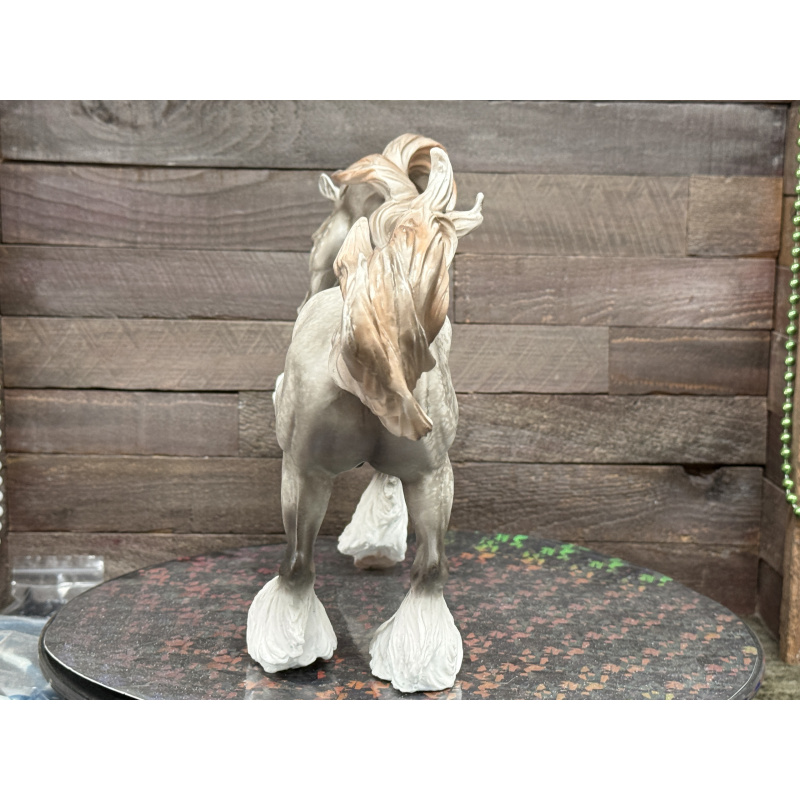 Breyer Custom Horse Traditional Gypsy Vanner Vintage Resist Dapple Grey Mulberry