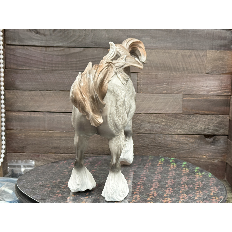 Breyer Custom Horse Traditional Gypsy Vanner Vintage Resist Dapple Grey Mulberry