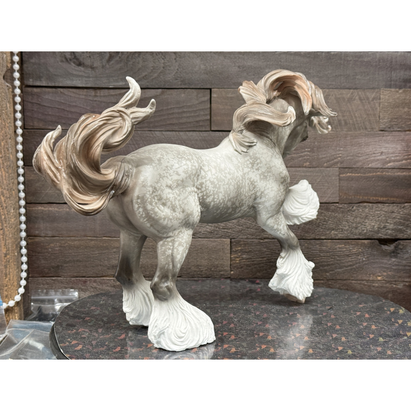 Breyer Custom Horse Traditional Gypsy Vanner Vintage Resist Dapple Grey Mulberry