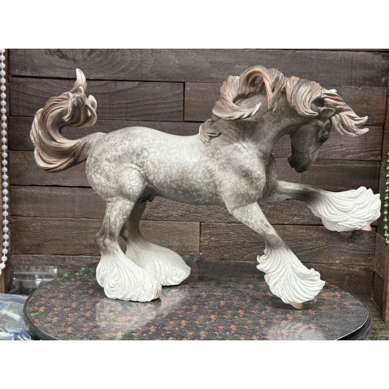 Breyer Custom Horse Traditional Gypsy Vanner Vintage Resist Dapple Grey Mulberry