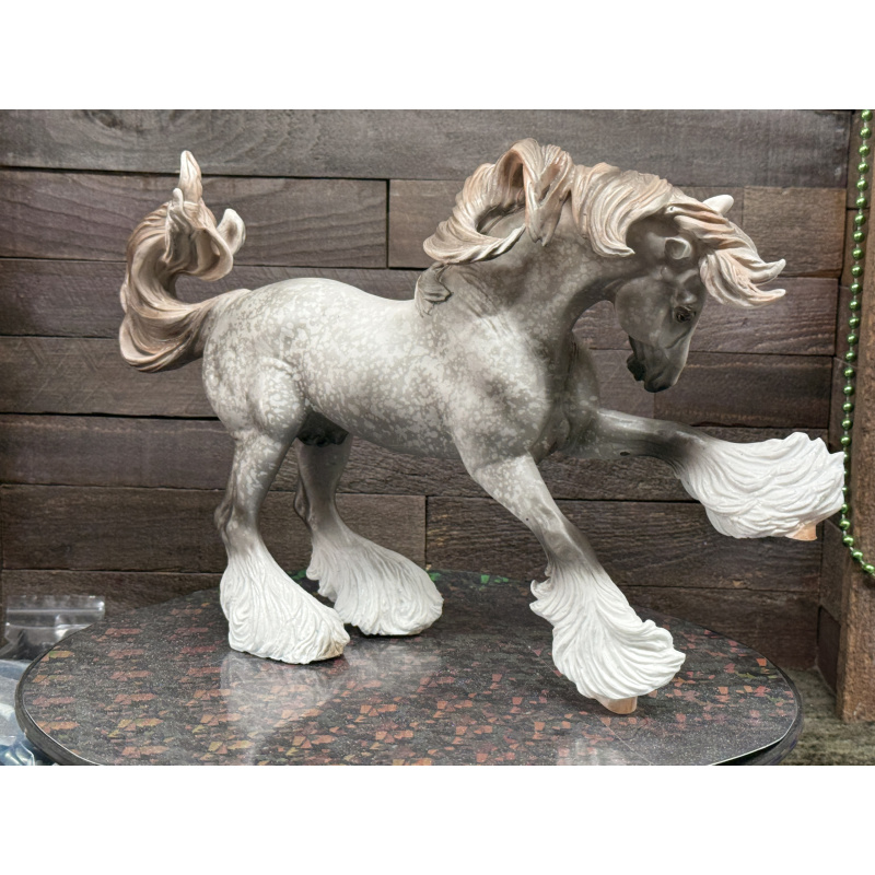 Breyer Custom Horse Traditional Gypsy Vanner Vintage Resist Dapple Grey Mulberry