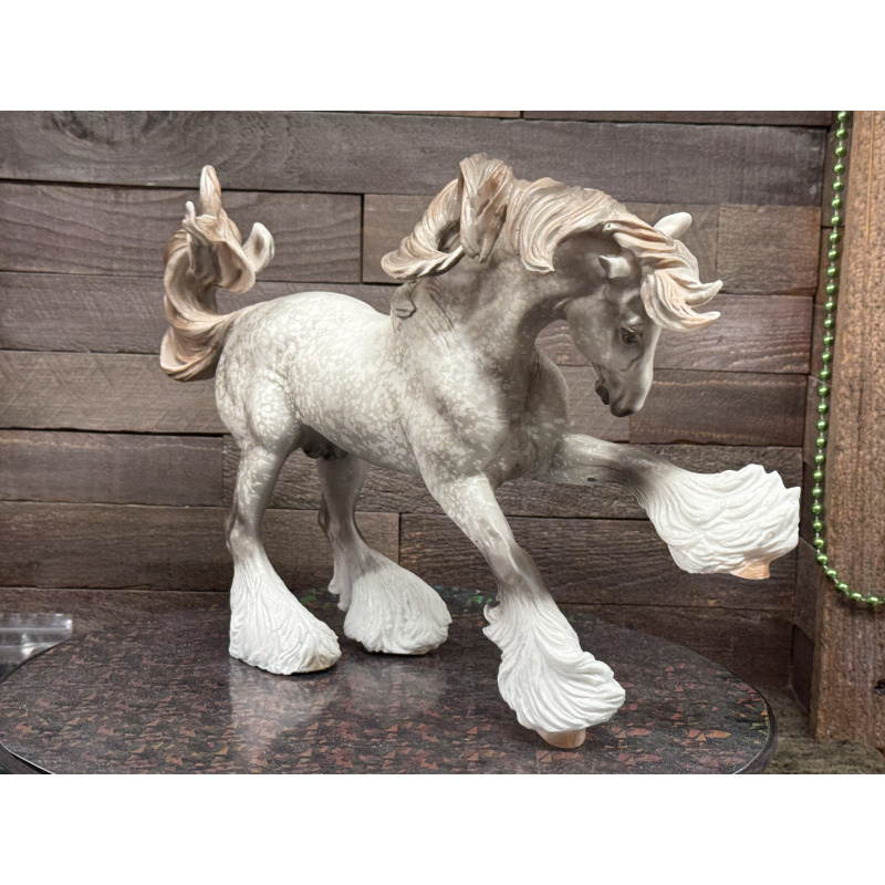 Breyer Custom Horse Traditional Gypsy Vanner Vintage Resist Dapple Grey Mulberry