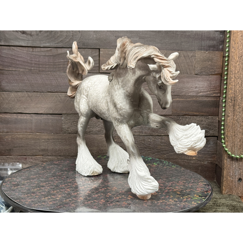 Breyer Custom Horse Traditional Gypsy Vanner Vintage Resist Dapple Grey Mulberry