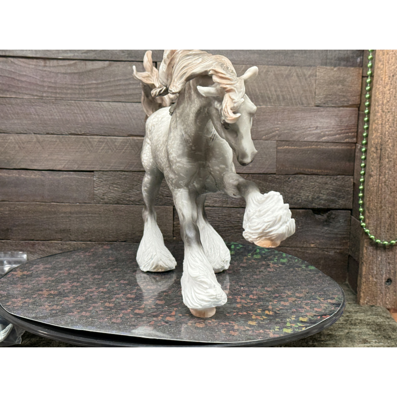 Breyer Custom Horse Traditional Gypsy Vanner Vintage Resist Dapple Grey Mulberry