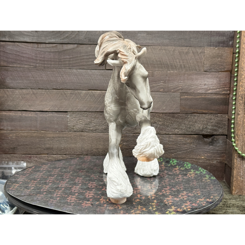 Breyer Custom Horse Traditional Gypsy Vanner Vintage Resist Dapple Grey Mulberry