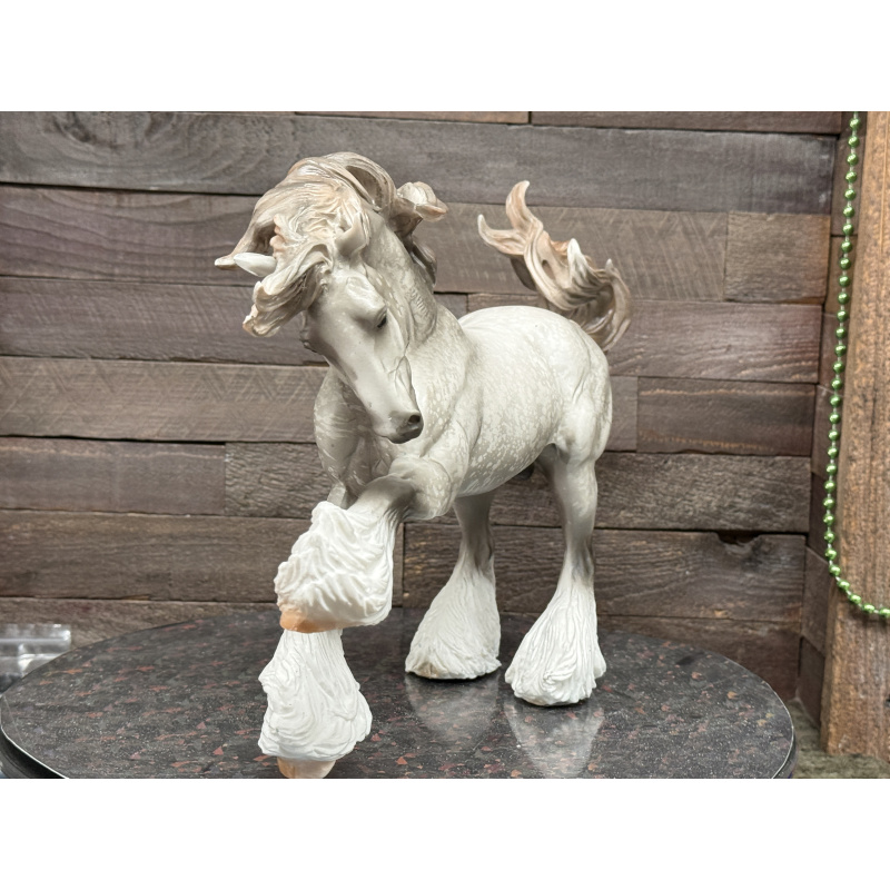 Breyer Custom Horse Traditional Gypsy Vanner Vintage Resist Dapple Grey Mulberry