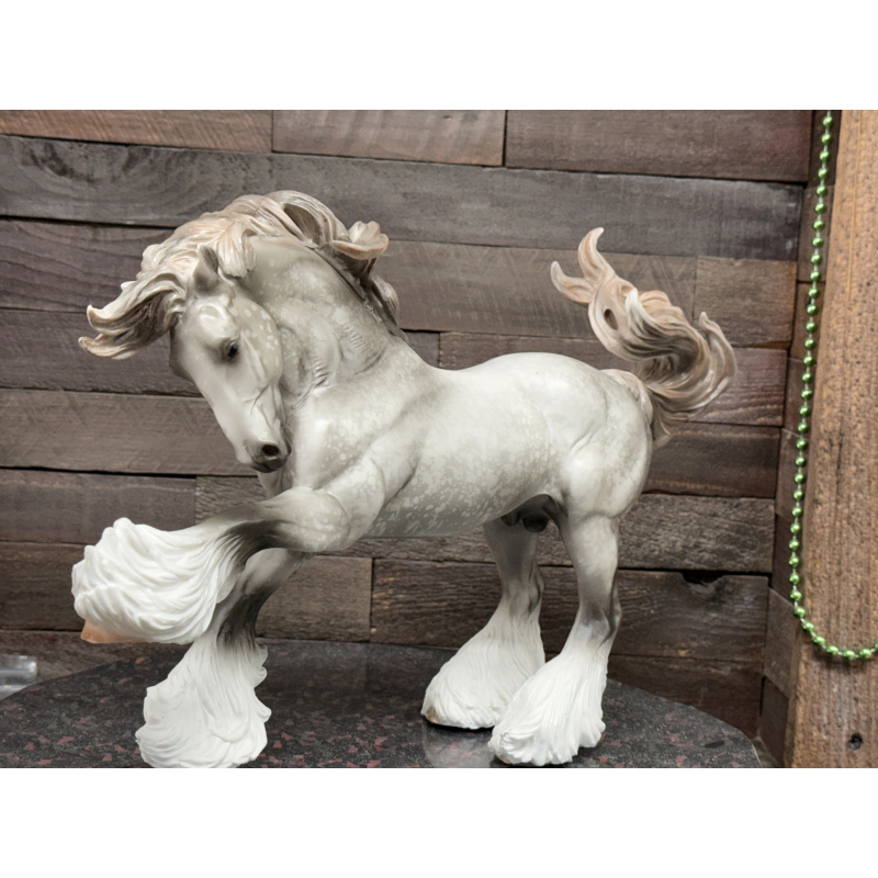Breyer Custom Horse Traditional Gypsy Vanner Vintage Resist Dapple Grey Mulberry