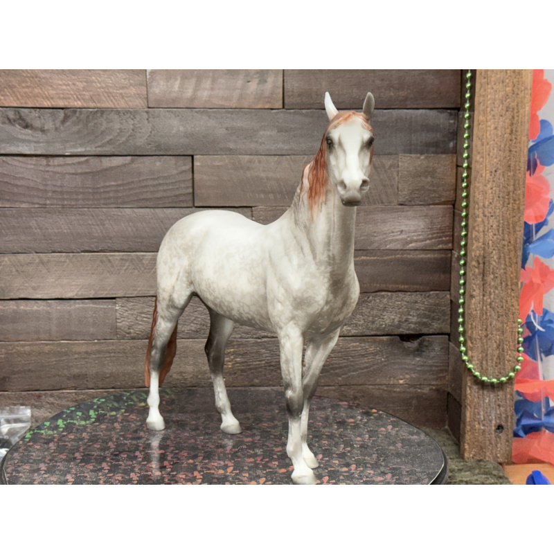 Breyer Custom Horse Traditional Cosimo Vintage Style Resist Dapple Grey Mulberry