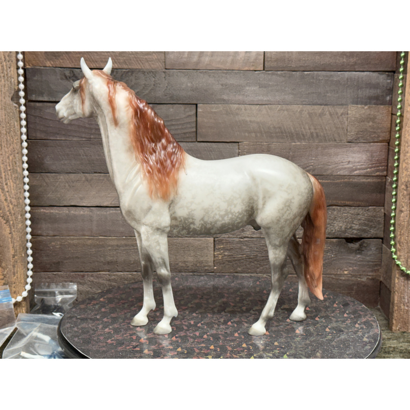 Breyer Custom Horse Traditional Cosimo Vintage Style Resist Dapple Grey Mulberry