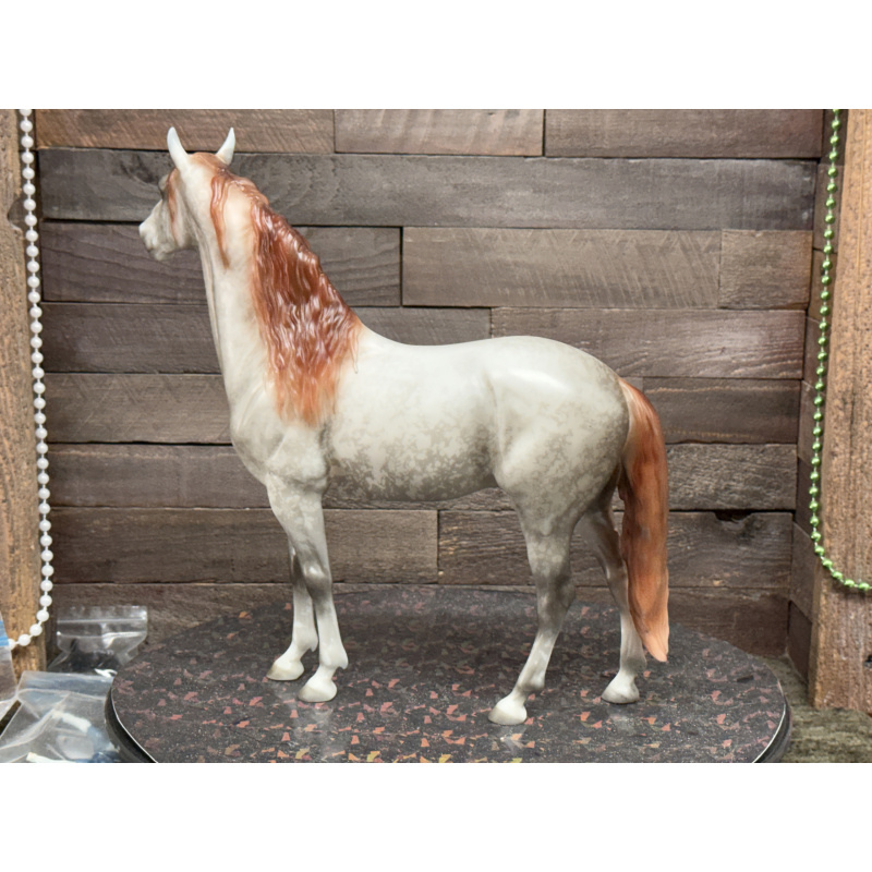 Breyer Custom Horse Traditional Cosimo Vintage Style Resist Dapple Grey Mulberry