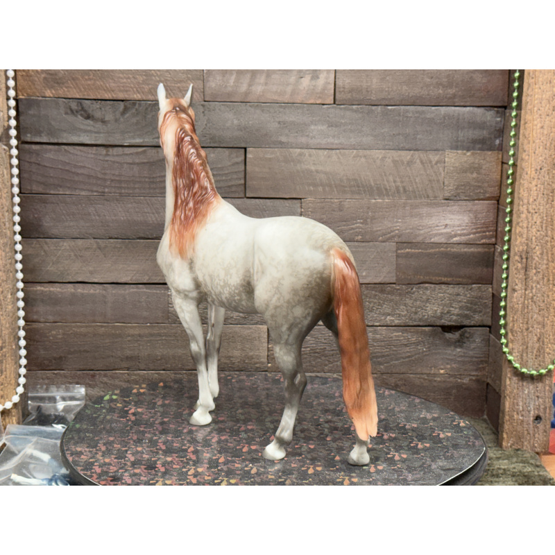 Breyer Custom Horse Traditional Cosimo Vintage Style Resist Dapple Grey Mulberry