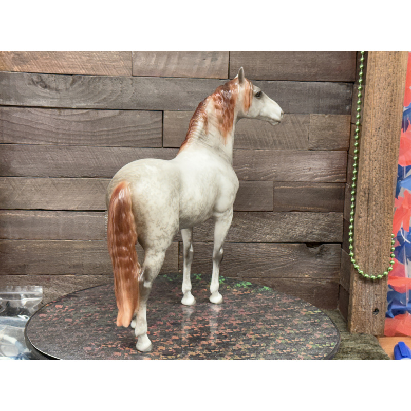 Breyer Custom Horse Traditional Cosimo Vintage Style Resist Dapple Grey Mulberry