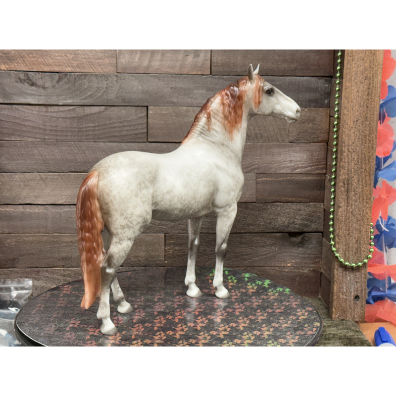 Breyer Custom Horse Traditional Cosimo Vintage Style Resist Dapple Grey Mulberry