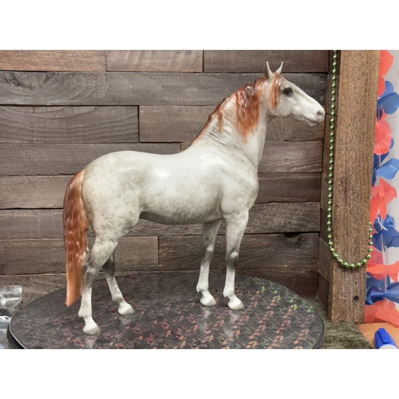 Breyer Custom Horse Traditional Cosimo Vintage Style Resist Dapple Grey Mulberry