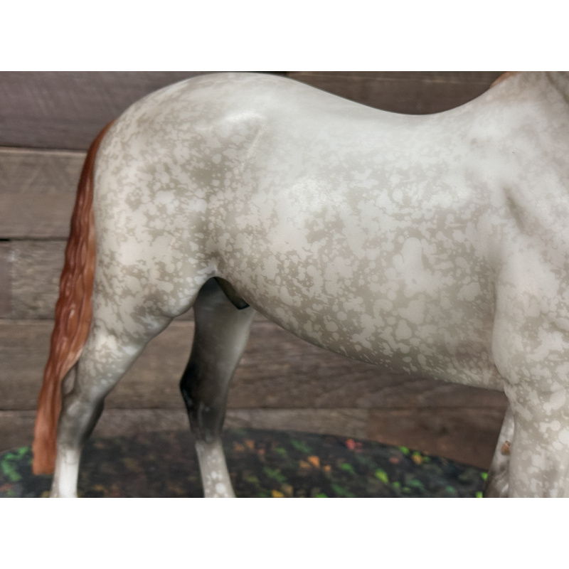 Breyer Custom Horse Traditional Cosimo Vintage Style Resist Dapple Grey Mulberry