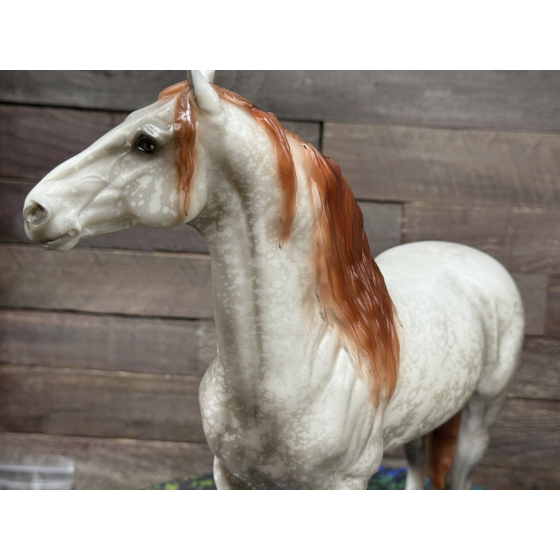 Breyer Custom Horse Traditional Cosimo Vintage Style Resist Dapple Grey Mulberry