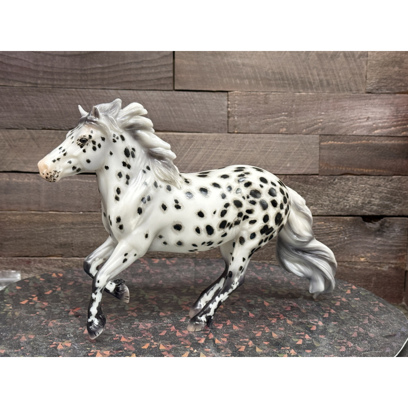 Breyer Custom Horse Traditional New Mold Matte Canter Pony Grey Black Appy