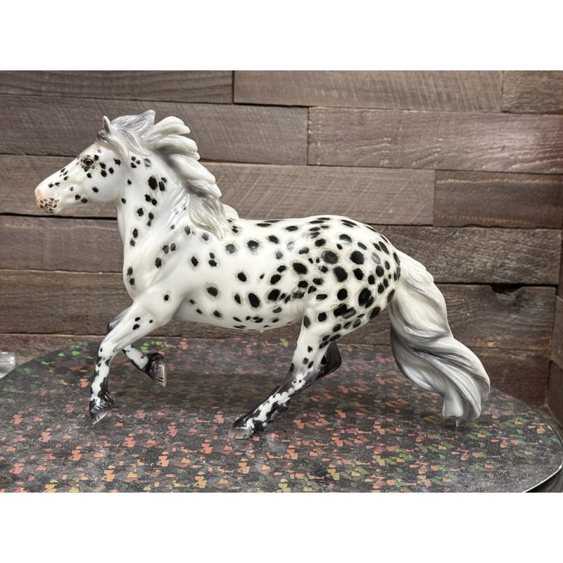 Breyer Custom Horse Traditional New Mold Matte Canter Pony Grey Black Appy