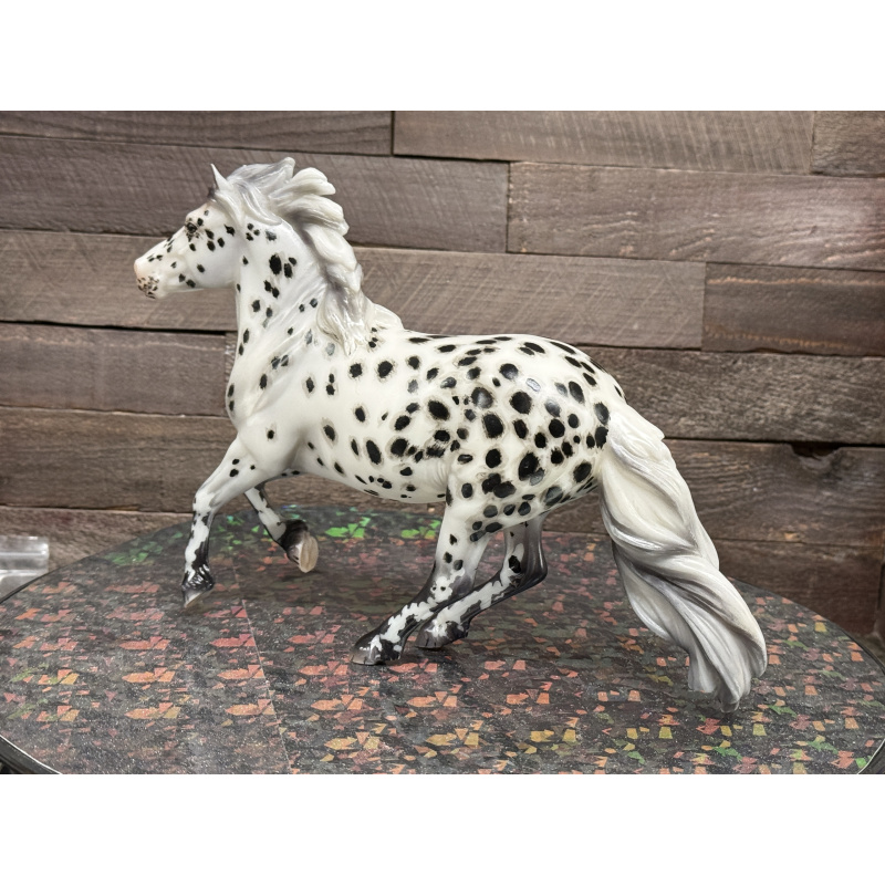 Breyer Custom Horse Traditional New Mold Matte Canter Pony Grey Black Appy