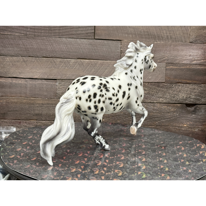 Breyer Custom Horse Traditional New Mold Matte Canter Pony Grey Black Appy