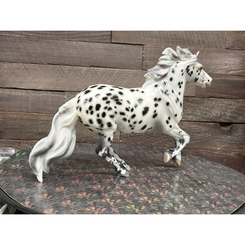 Breyer Custom Horse Traditional New Mold Matte Canter Pony Grey Black Appy